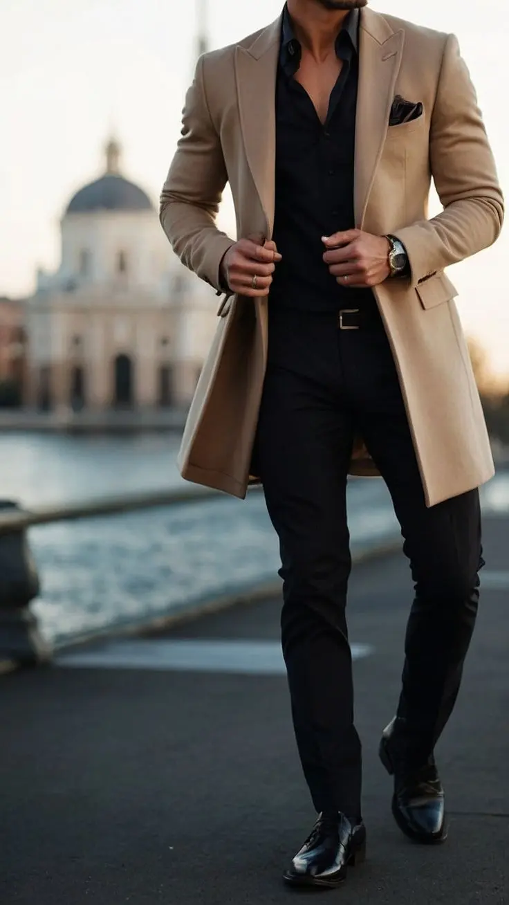 مردی با لباس casual و راحتی در محیط شهری