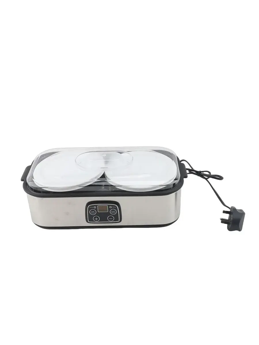 ماشین ماست‌ساز خانگی با ظرفیت کوچک و دکمه‌های ساده برای تنظیمات