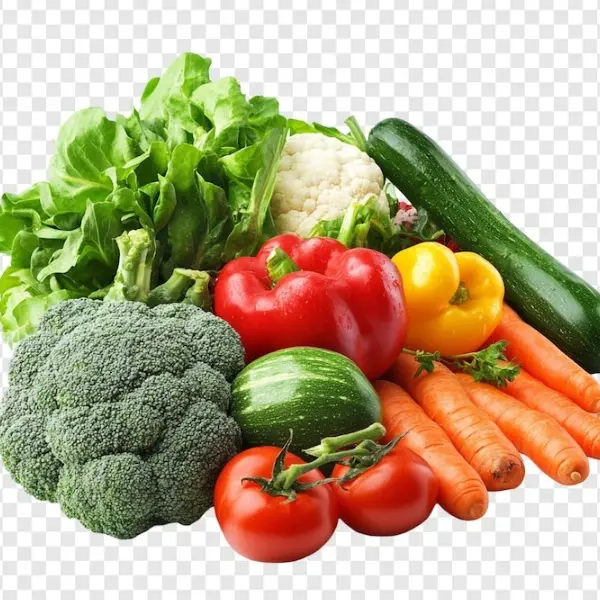 سبزیجات تازه و متنوع برای سوپ