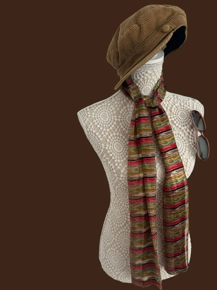 شال گردن تای با گره کلاسیک و رنگ تیره برای موقعیت‌های رسمی
