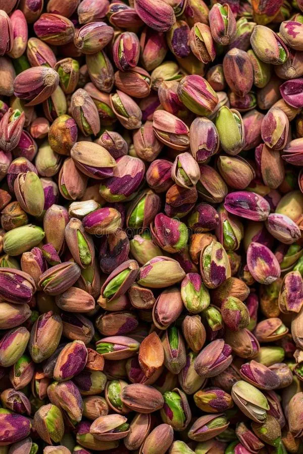 پسته فندقی تک لوبیا و دوبلوبیا در کنار یکدیگر