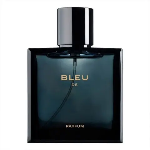 بوتیل عطر مردانه با طراحی مدرن و برچسب برند معروف