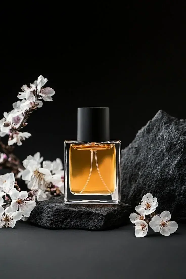 دست یک زن در حال اسپری کردن عطر بر روی پوست خود