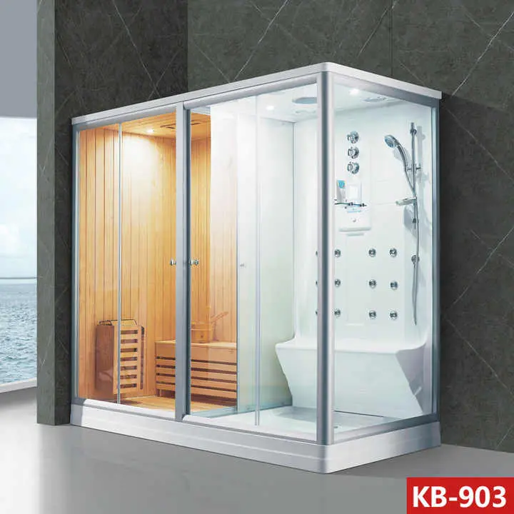 نمونه کابین دوش زاویه‌دار برای حمام‌های کوچک