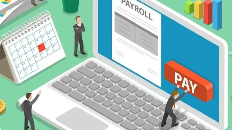 نرم‌افزار حقوق و دستمزد روی کامپیوتر