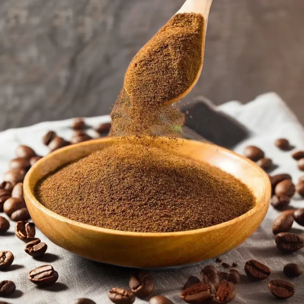 پودر قهوه روبوستا با طعم شکلاتی و آجیل