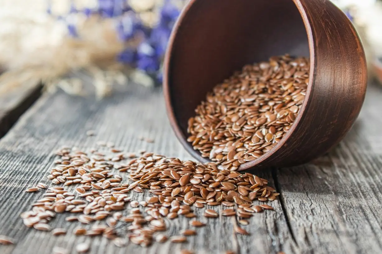 تخم کتان پخته شده با کتان و ادویههای سنتی