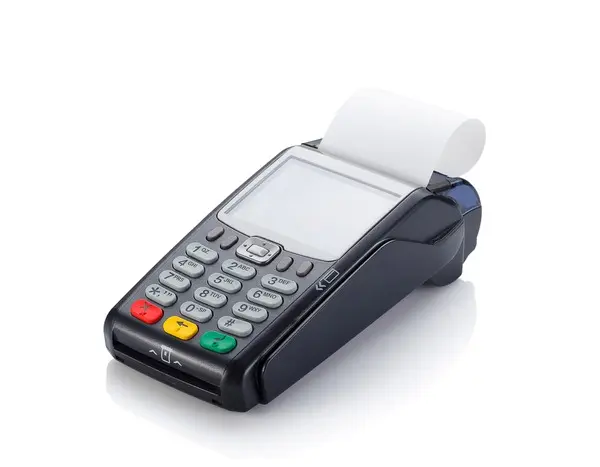 دستگاه کارتخوان مدرن با طراحی ساده و قابلیت خواندن انواع کارت‌ها