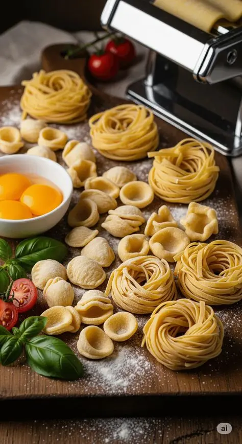 ادویه‌های خشک‌شده مختلف برای تهیه ماکارونی