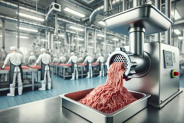 یک گوشتکوب صنعتی با ظرفیت بالا و طراحی مدرن برای استفاده در محیطهای تجاری