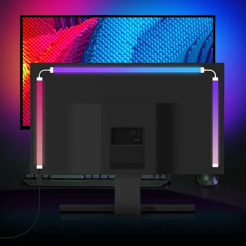 مانیتور با چراغ RGB و طراحی مدرن