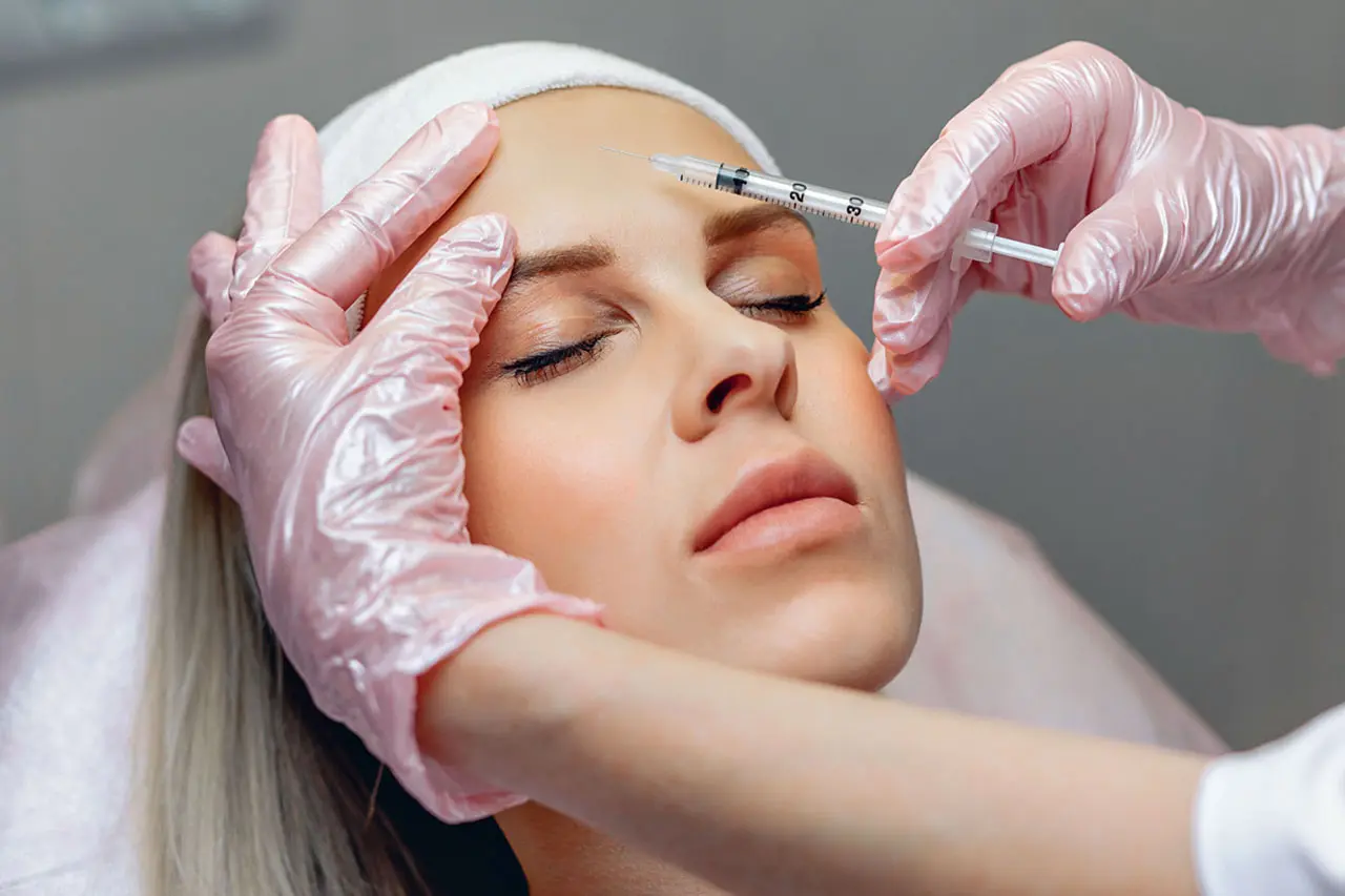 نمونهای از نتایج تزریق بوتاکس در ناحیه ابرو