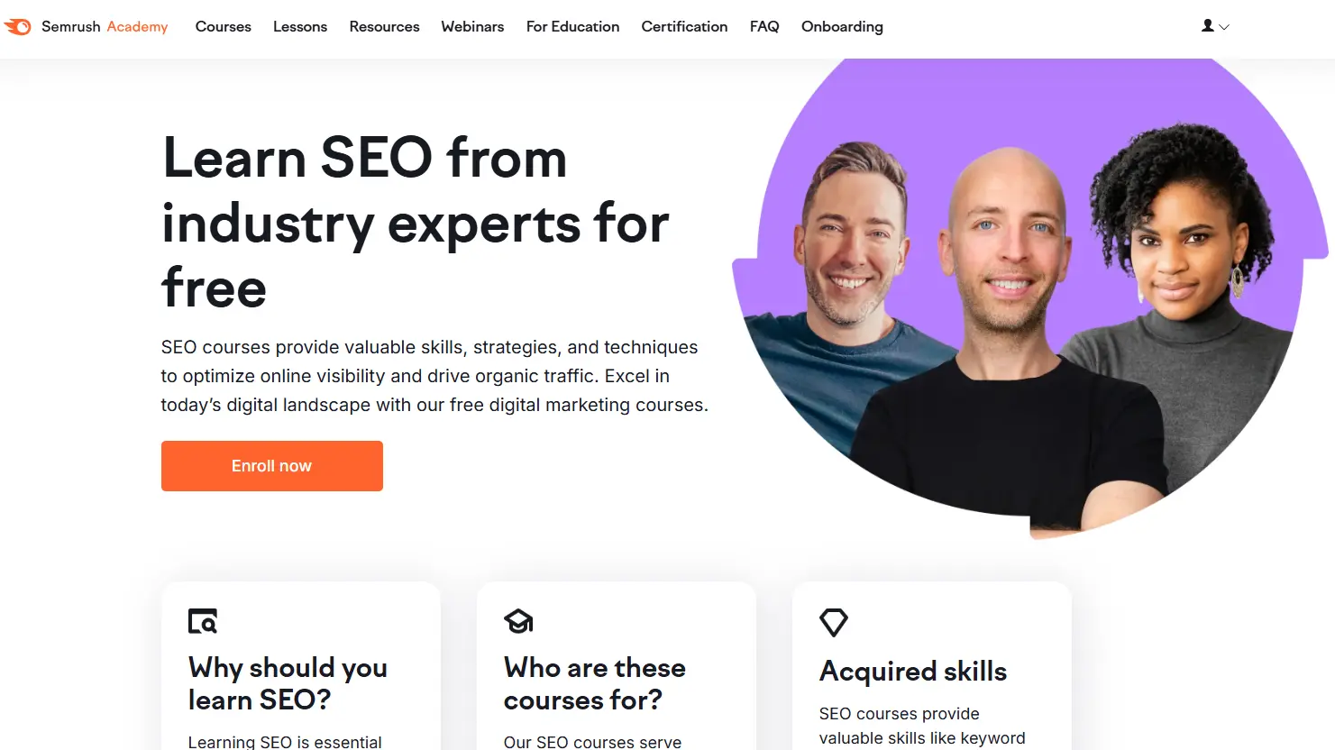 نمونهای از ابزارهای سئو مانند Semrush برای تحلیل و بهینهسازی وبسایت
