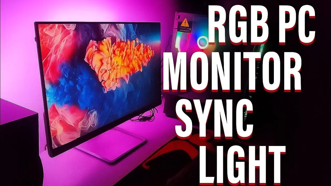 مانیتور با چراغ RGB و کنترل نرم‌افزاری