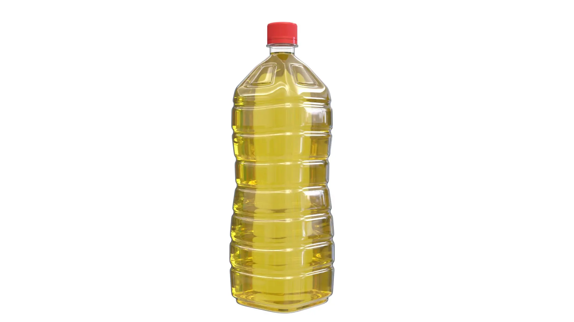بینی بطری پلاستیکی روغن با طراحی مدرن و برچسب سفید