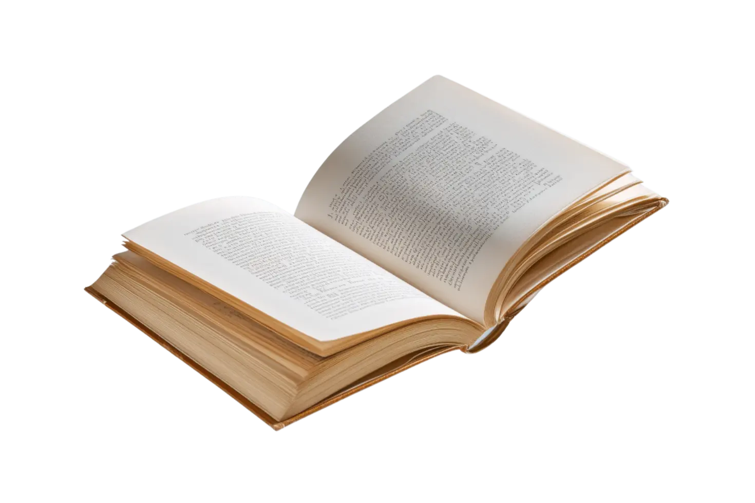کتاب باز با صفحات خالی برای یادگیری و یادداشتبرداری