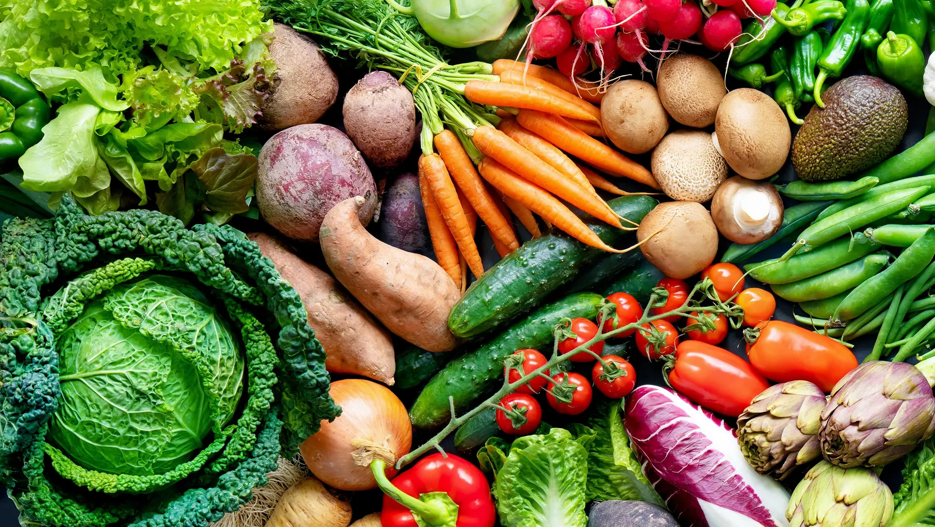 سبزیجات آلی و تازه برای سوپ