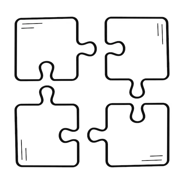 قطعات پازل با طرح دودلی و خلاقانه