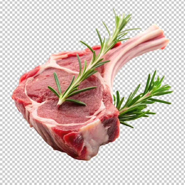 قطعه کباب گوسفندی که برای پخت سریع مناسب است