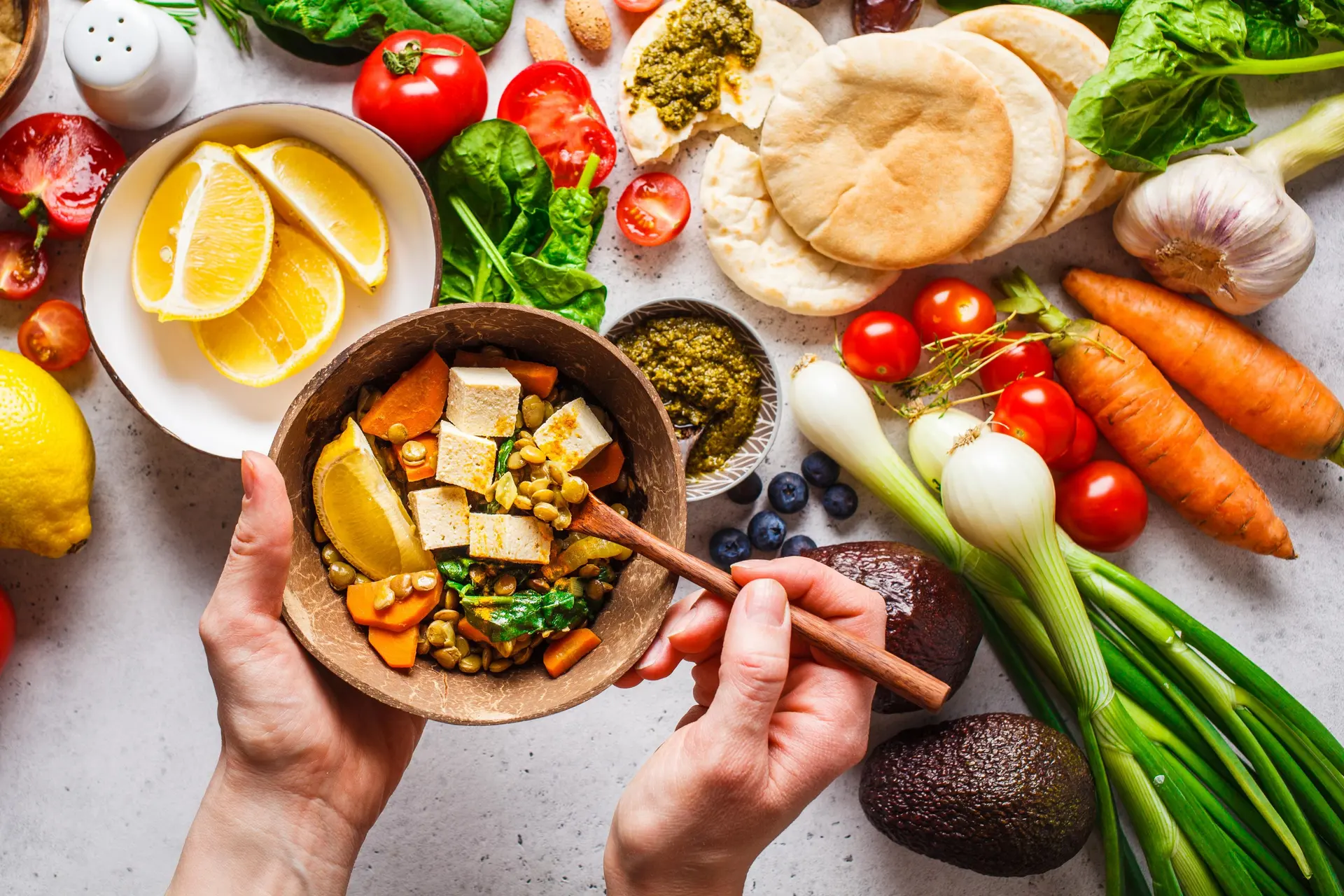 غذاهای گیاهی متنوع و جذاب برای وعده‌های مختلف