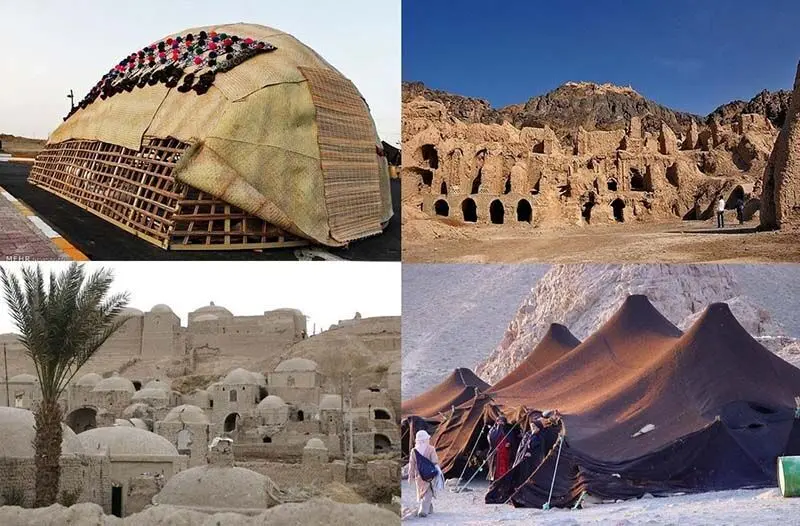منظره بیابانی دشت سیستان با آسمان صاف و نور خورشید