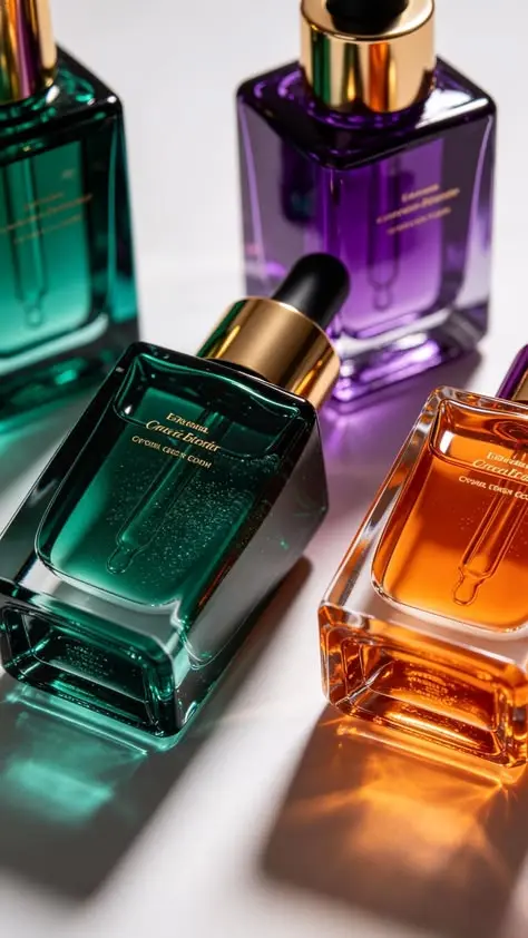بوتیک عطر با انواع عطرهای مختلف در داخل