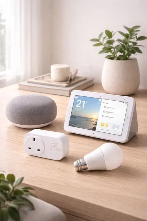 یک شبکه مشبک Zigbee که دستگاه‌های مختلفی مانند سنسورهای دود، ترموستات و روشنایی‌های هوشمند را به یکدیگر متصل می‌کند