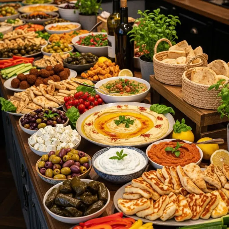 سبزیجات تازه و میوه‌های رنگارنگ در یک سبد چوبی