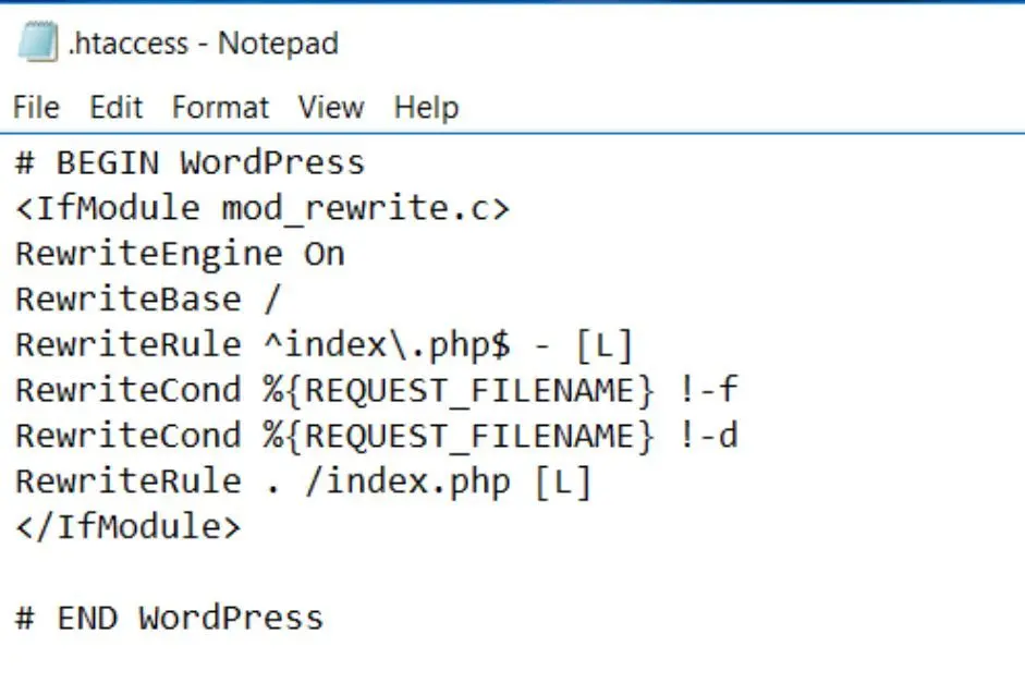نمونه‌ای از کدهای امنیتی در فایل htaccess برای وردپرس