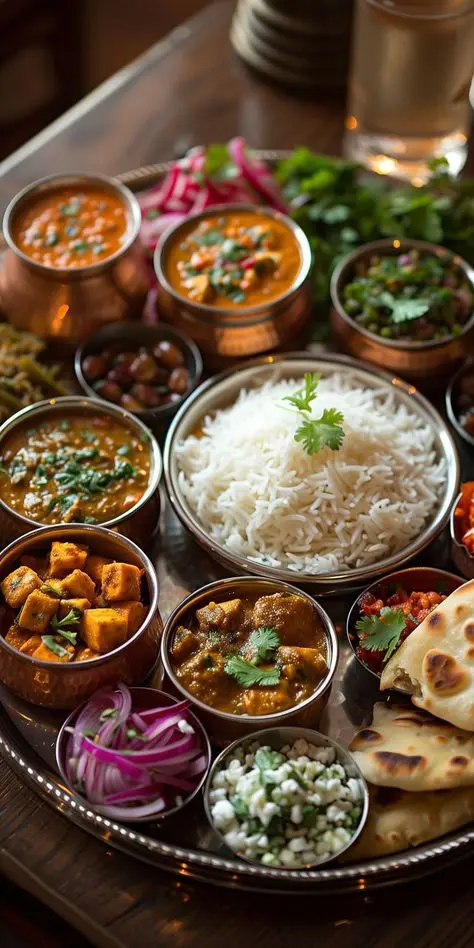 یک میز غذا با غذاهای محلی گیلان شامل ماهی چپک، آش گیلانی و میگو پلو