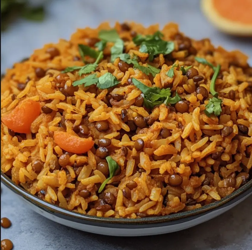 عدسی سبز و قهوه‌ای در ظرف شیشه‌ای
