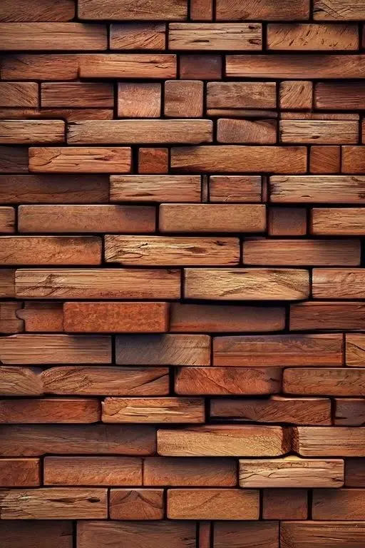 نمونهای از دیوارپوش چوبی با طراحی مدرن و ترکیب با سایر مواد دکوری