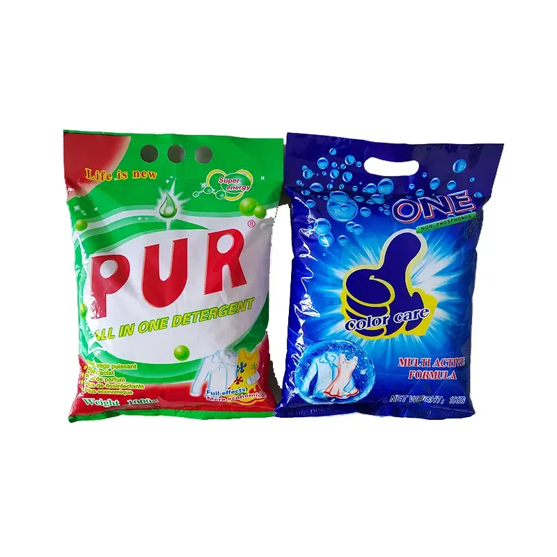 خط تولید پودر شوینده در یک کارخانه صنعتی