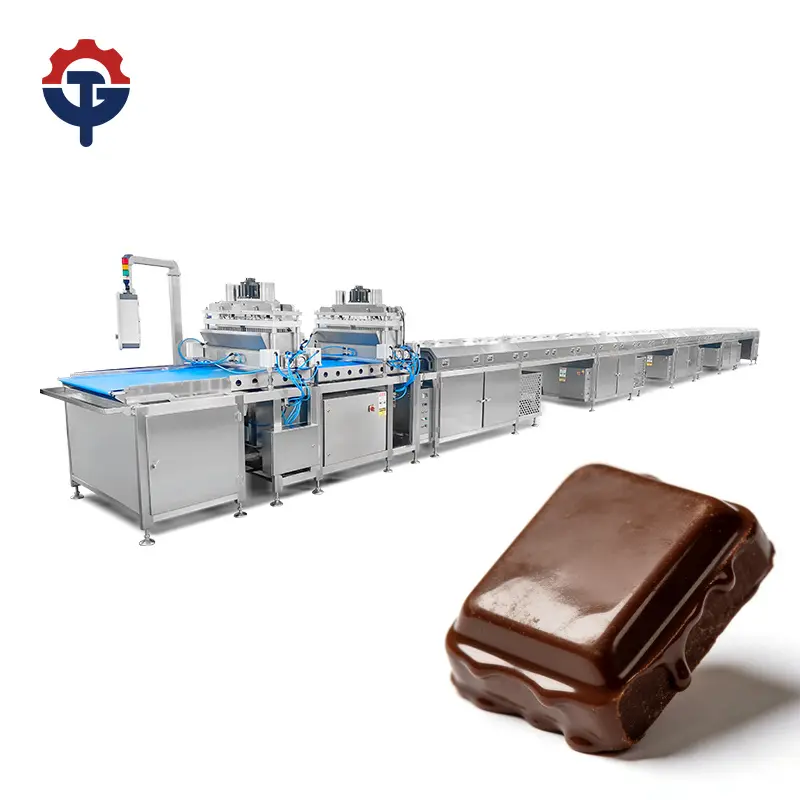 خط تولید اتوماتیک شکلات در کارخانه تولید شیرینی صنعتی