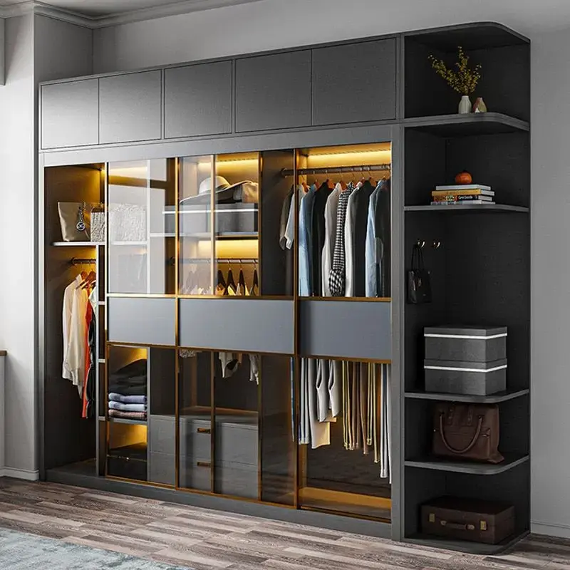 نمونهای از کابینت مدرن با طراحی ساده و خطوط تمیز