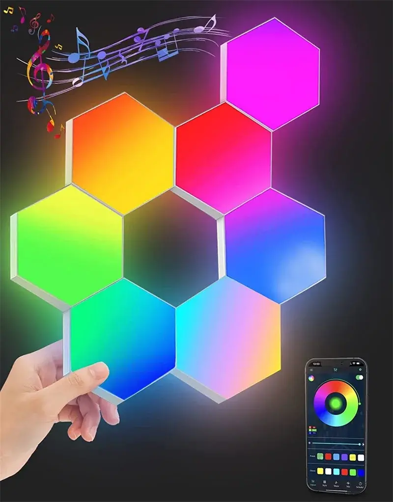 نورپردازی RGB در اتاق گیمینگ با رنگهای مختلف و جلوههای بصری جذاب