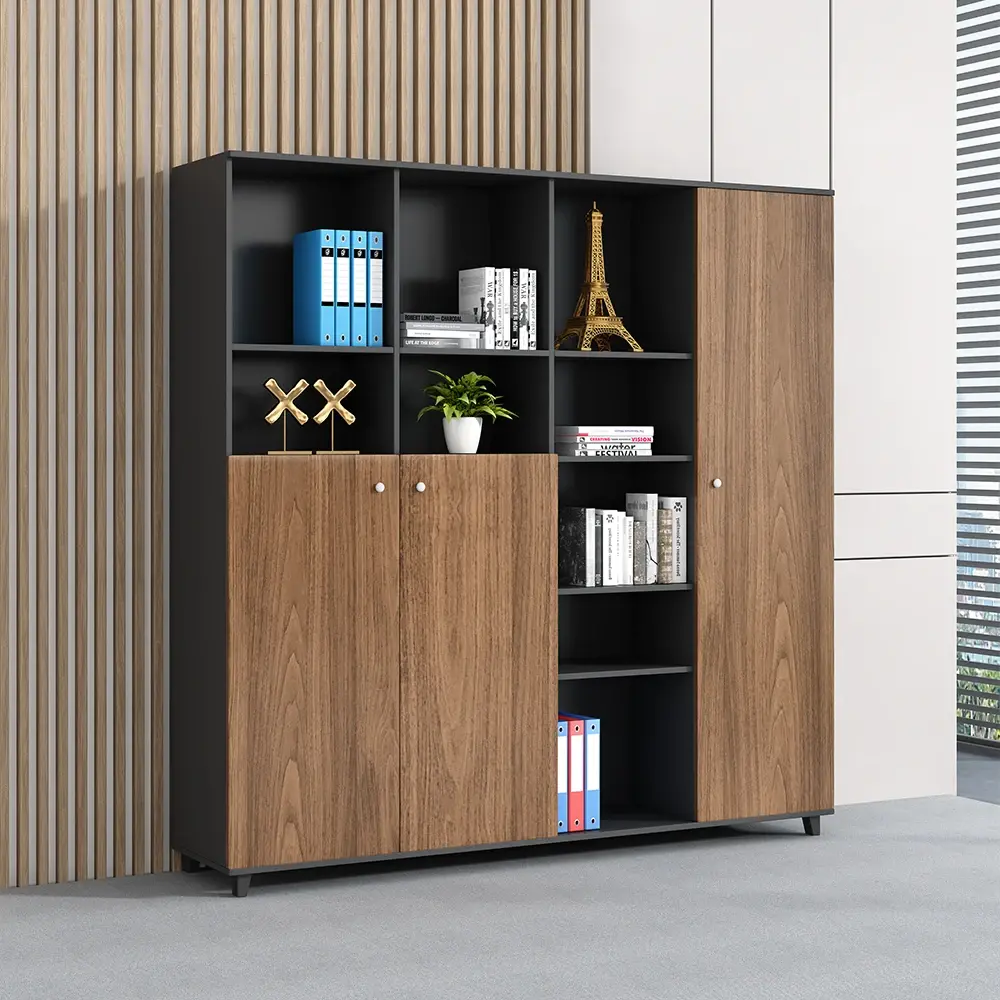 کابینتهای مدرن و لوکس با طراحی چوبی و رنگهای روشن