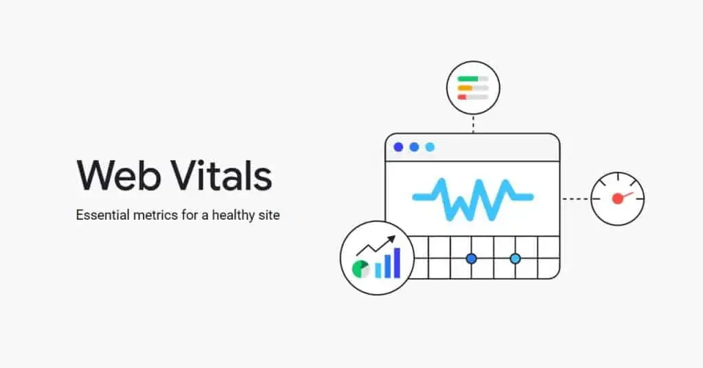 نمایش گرافیکی سه معیار اصلی Core Web Vitals شامل بارگذاری، تعامل‌پذیری و استابیلیت بصری