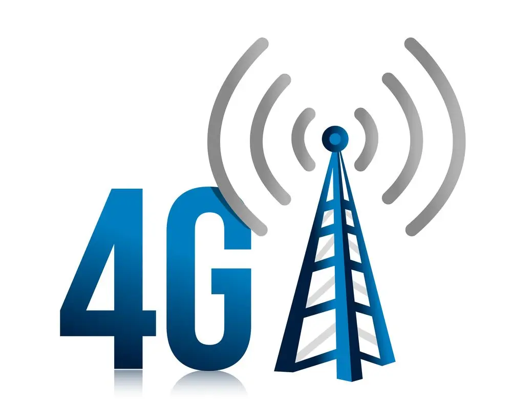 آنتنهای 4G فعال شده در یک منطقه شهری