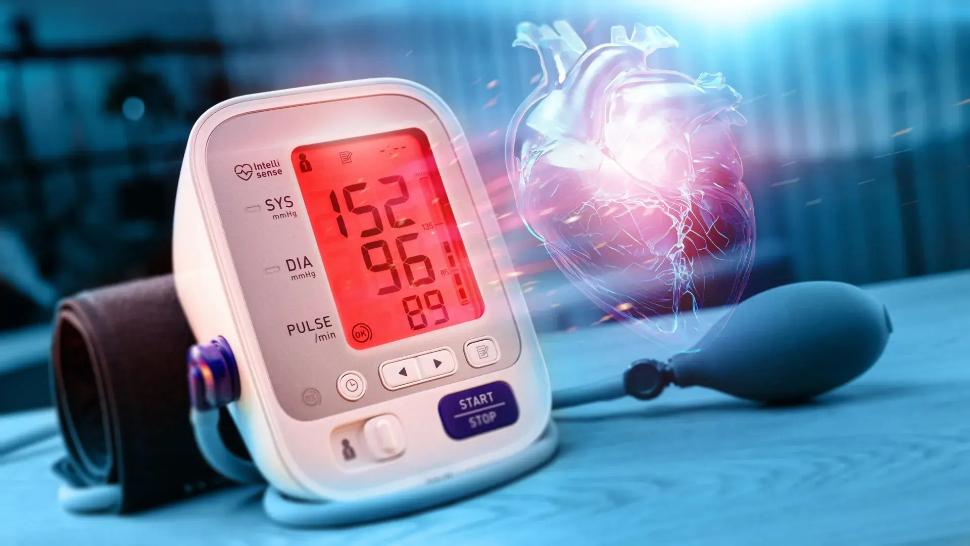 نمایش گرافیکی اندازهگیری فشار خون و عملکرد قلب در سیستم گردش خون
