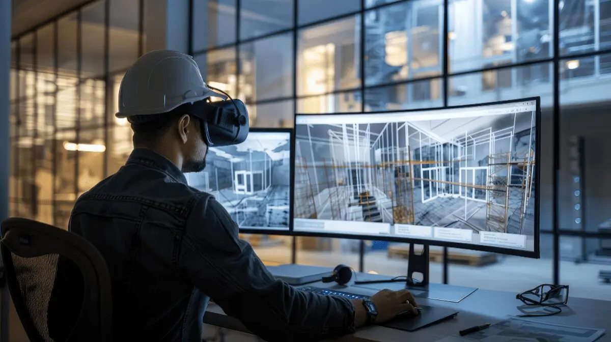 نمونهای از مدلسازی اطلاعات ساختمان (BIM) در یک پروژه ساختوساز با نمایش دقیق عناصر معماری و سازهای