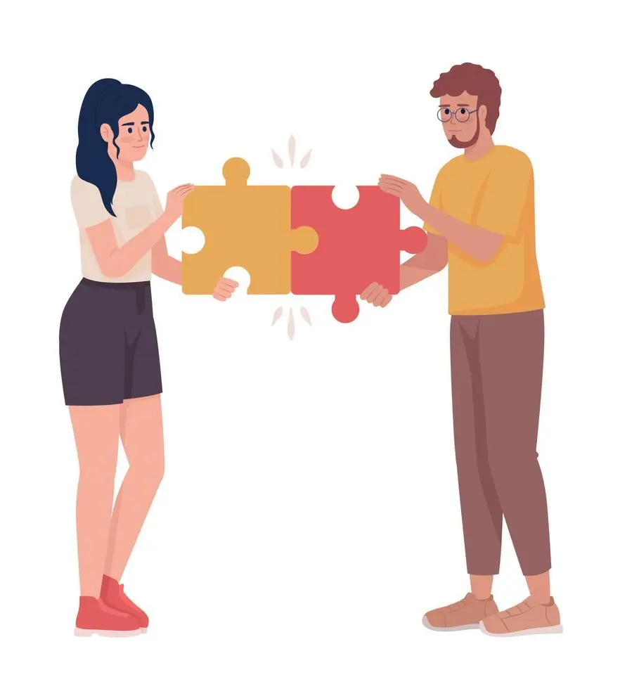 یک زوج که در حال حل اختلاف و تقویت رابطه خود هستند