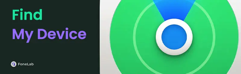 نمای صفحه اصلی سرویس Find My در دستگاههای اپل