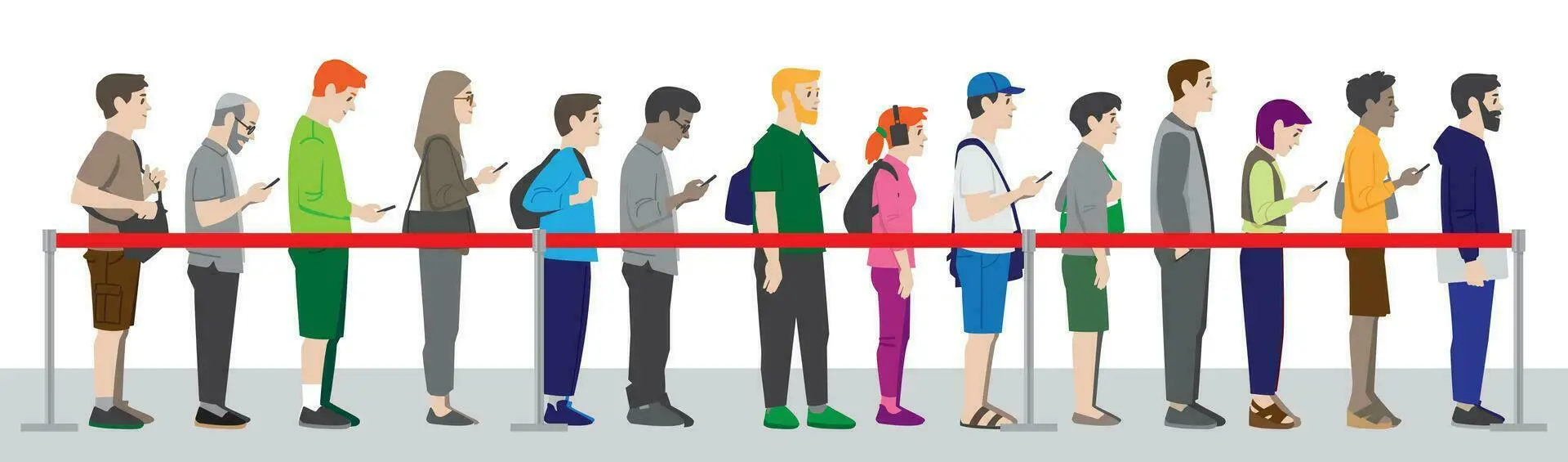 نمایش گرافیکی صفهای فیزیکی و چالشهای مرتبط با آنها در مدیریت زمان