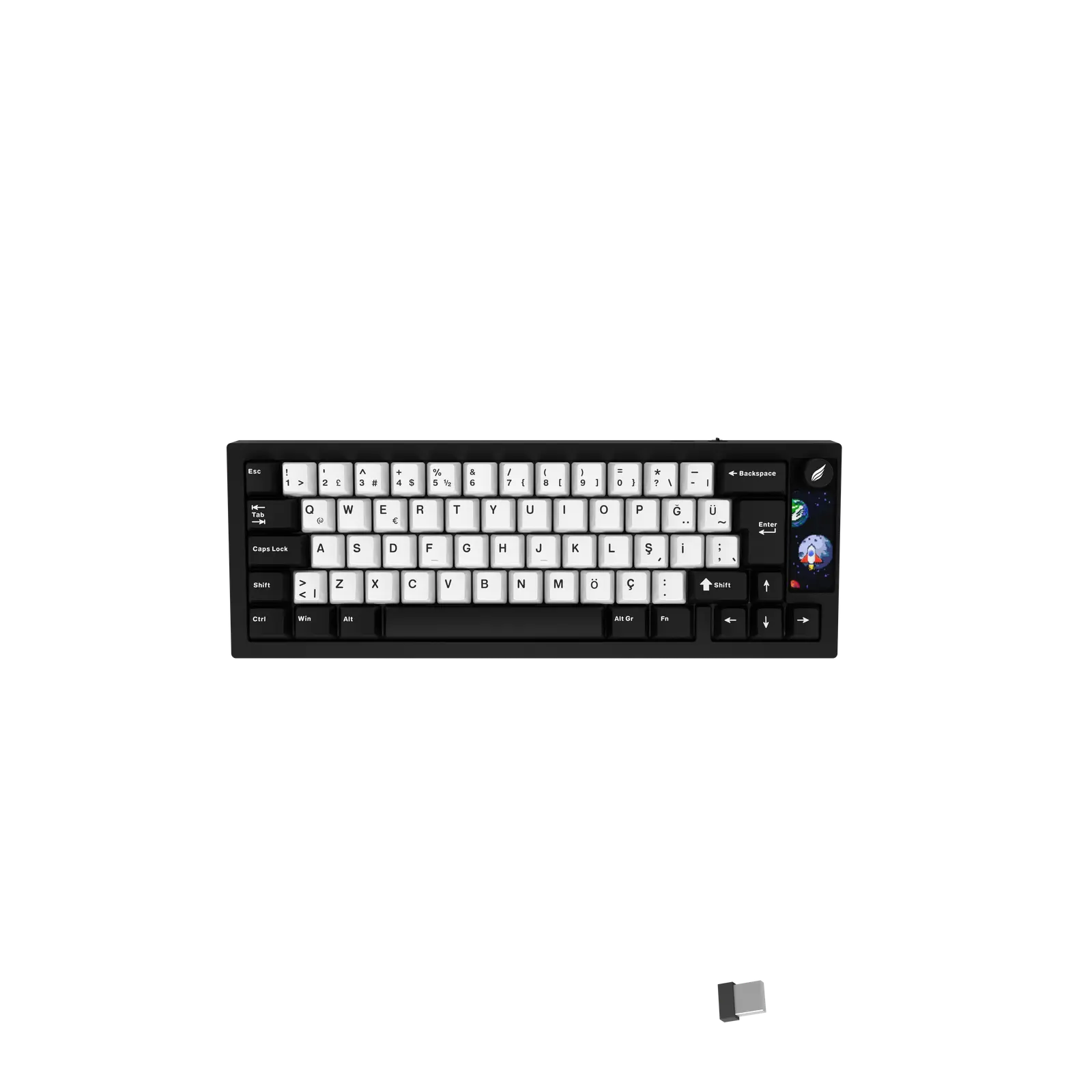 نمونه کیبورد گیمینگ با سوئیچ‌های مکانیکی و طراحی RGB