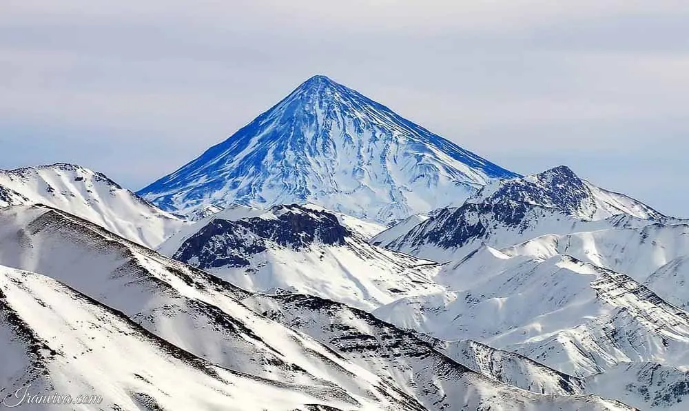 نقشه موقعیت جغرافیایی دامنه دماوند و مسیرهای دسترسی