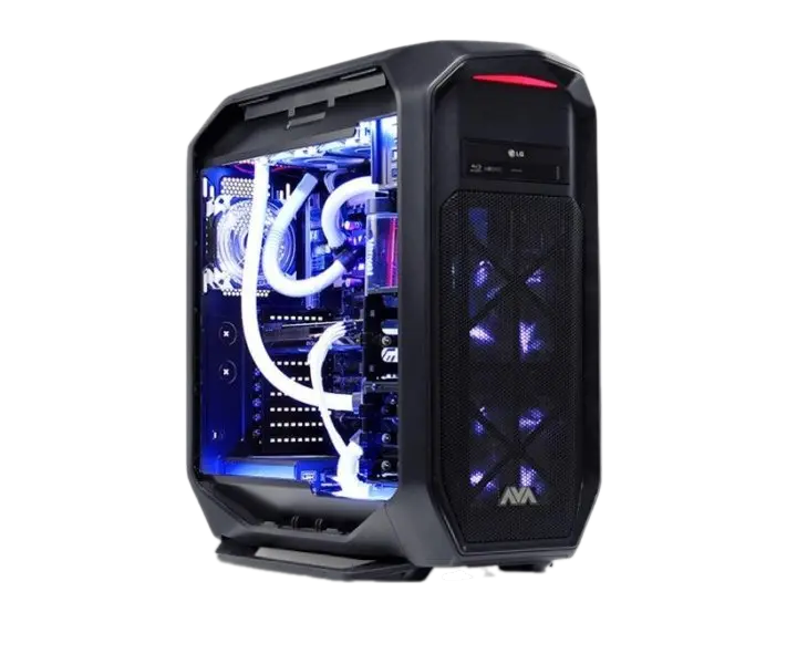 یک کامپیوتر گیمینگ با سخت‌افزار پیشرفته و نمایشگر با کیفیت بالا