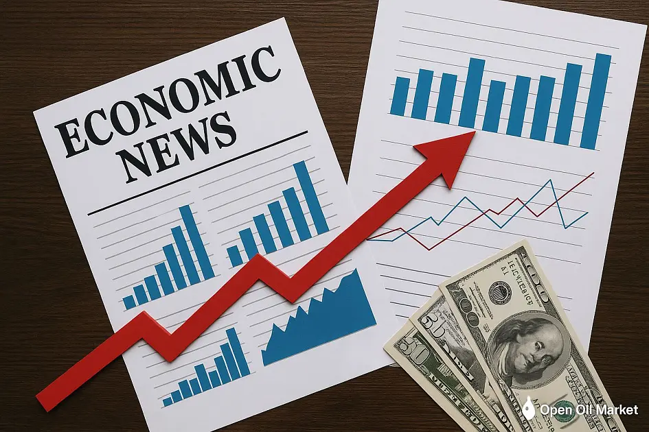 نمودار تغییرات قیمت سهام در پاسخ به اخبار اقتصادی