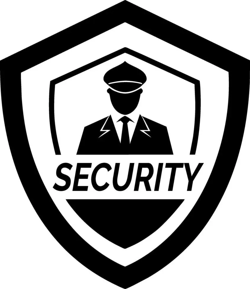 نماد سپر امنیت با طراحی هنری وکتوری
