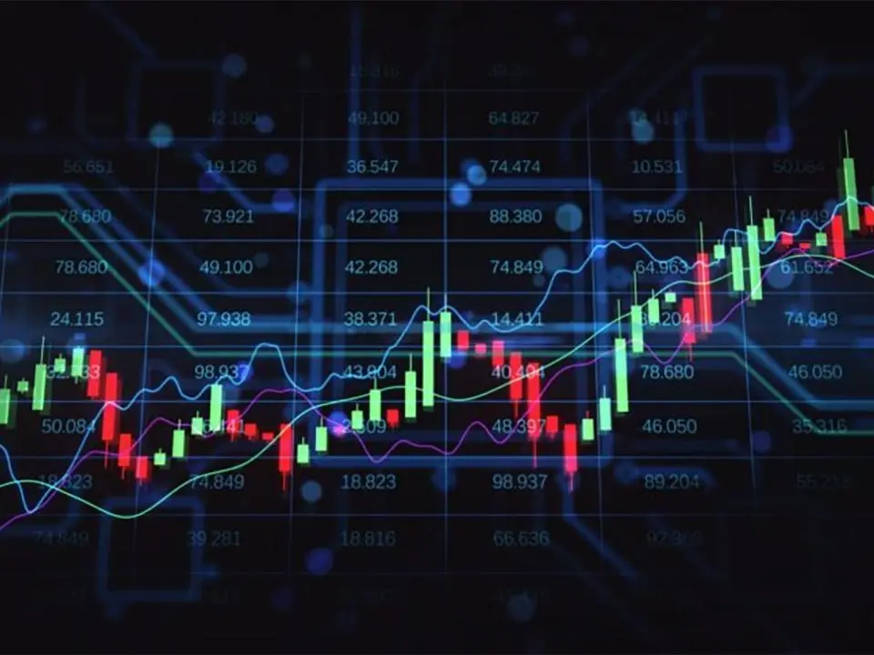نمونه تحلیل توزیع حجم معاملات در یک نمودار قیمتی